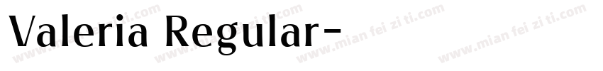 Valeria Regular字体转换